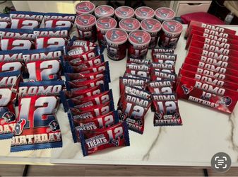 Houston Texans Custom Birthday Party Favor Set