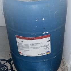 50 gallons no top it’s been cut off,