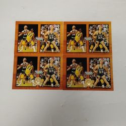 Lot Of 4 Larry Bird & Magic Johnson Basketball Cards NBA Hoops MB1