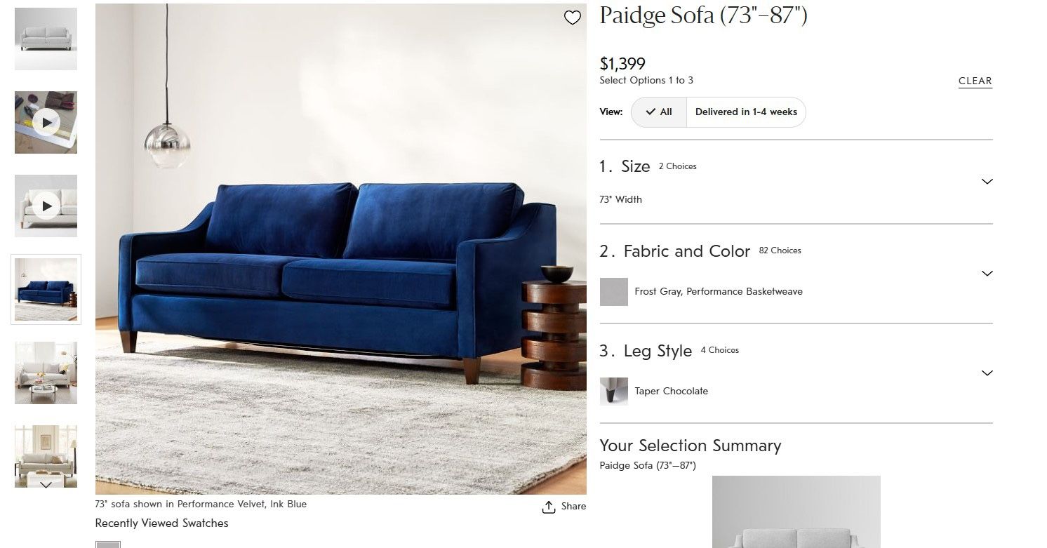 West Elm Couch