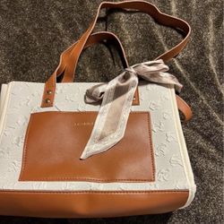 Cream And Brown Purse  (pls Read Description Below)