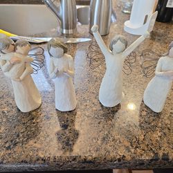 4 willow Tree angels