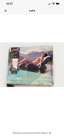 INTEX  Inflatable Swimming Pool Floating Recliner Lounge New Set Of 2 Vintage