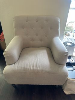 Cream/grey chair