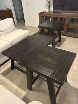 End Tables and Coffee Table Set $250