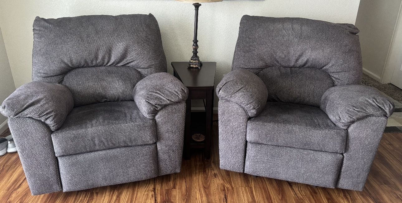 FREE Dark Gray Rocker Recliners