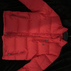 Red Polo Puffer Jacket 