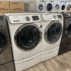 Samsung washer and dryer set gas dryer with warranty