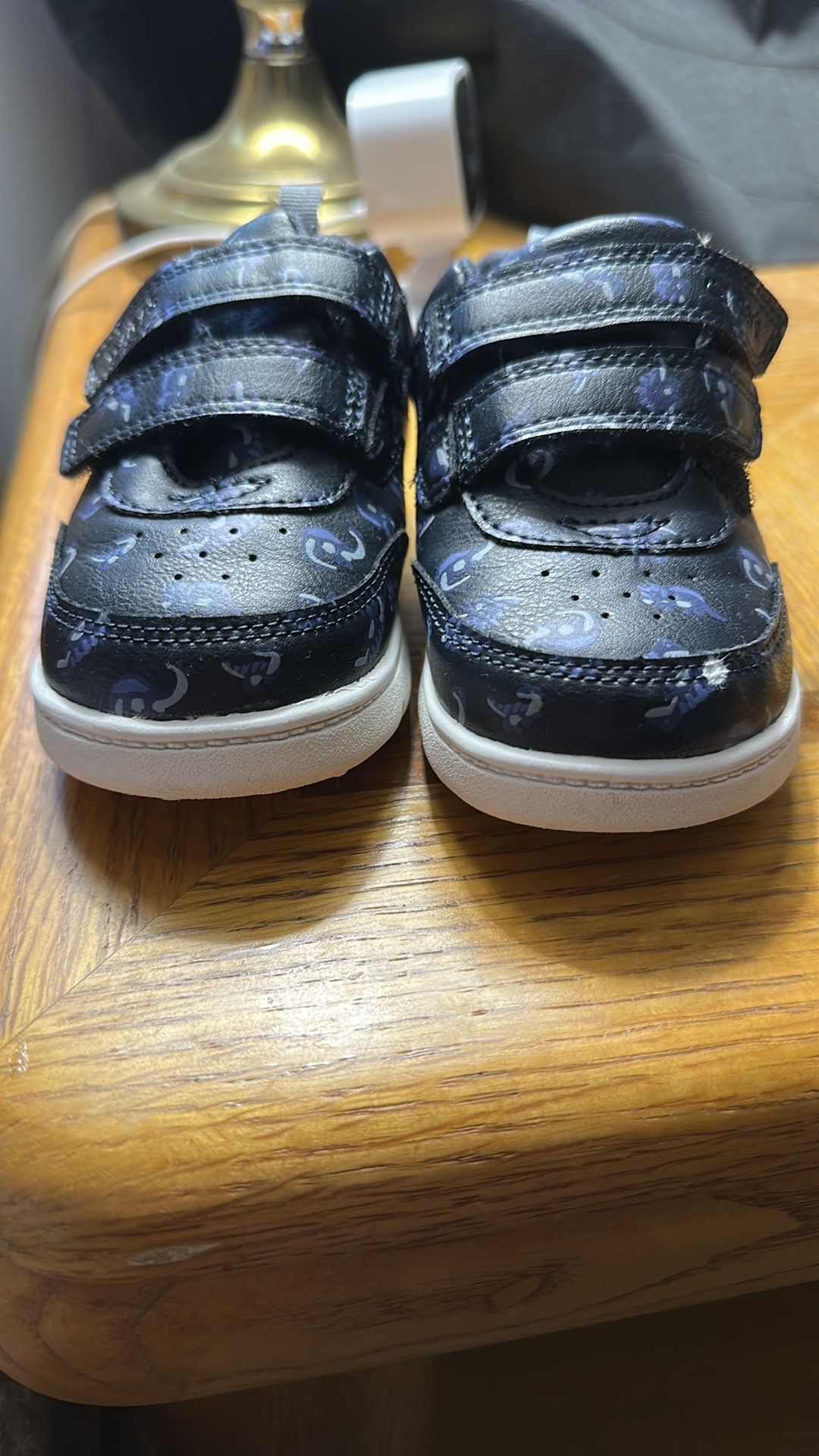 Carters Black and Blue Velcro Sneakers