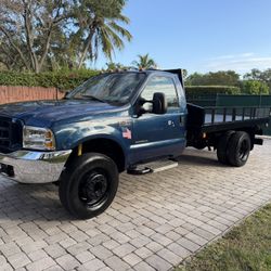 2000 Ford F450 12ft Flat Bed Diesel 