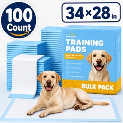 [NEW] 34 x 28" X-Large Dog & Puppy Training Pee Pads - 100 Count
