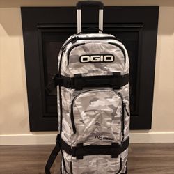OGIO Rig 9800 Rolling Gear Bag - White Camo - Huge Capacity! (Like New)