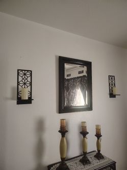 Black Framed Wall Mirror