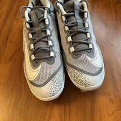 Nike Alpha Huarache Elite 4 Low MCS Baseball Cleats Mens 13 Grey DX6962-012