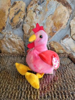 1997 Strut the Rooster Plush - TY Beanie Babies