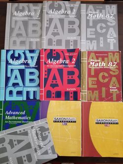 Saxon homeschool math books