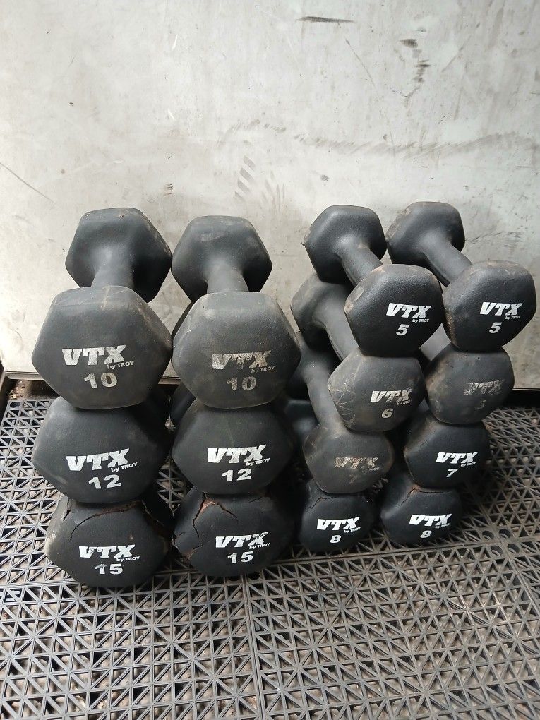 Rubber Coated Dumbbells