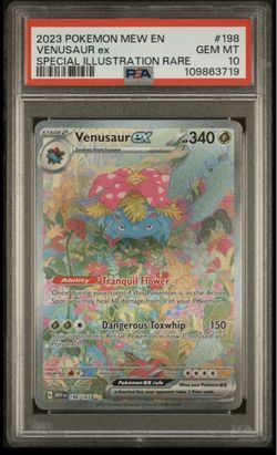 Pokemon Venusaur Ex Special Illustration Rare #198/165 PSA 10