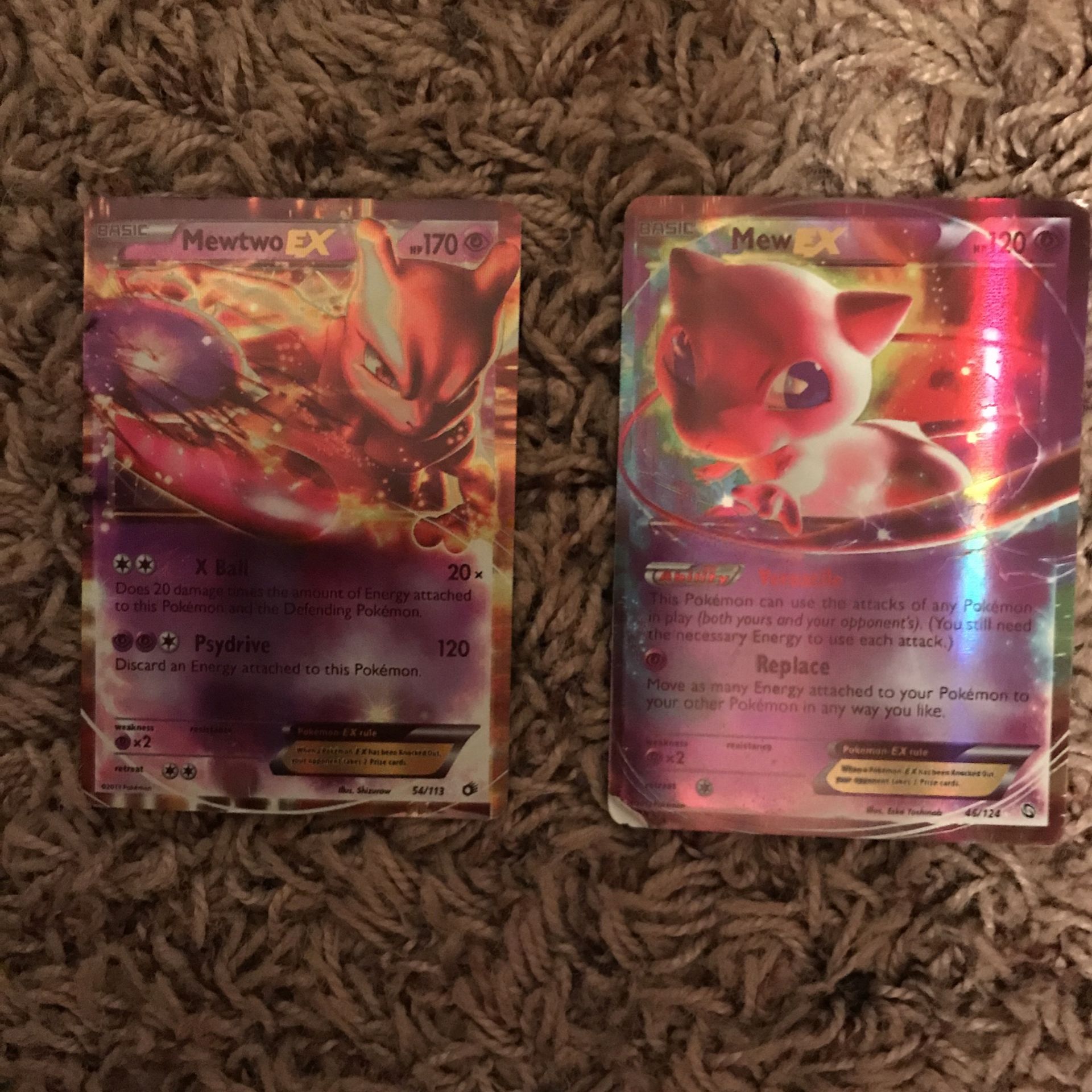 Pokémon Cards All Ex’s Contains: Mewtwo Ex, Mew Ex