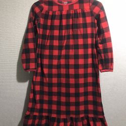Flannel Night Gown Size:8/10 For Girls