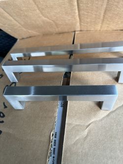 Agarraderas  Color Platiado  Diferente  Medidas Para  Muebles Cocina 