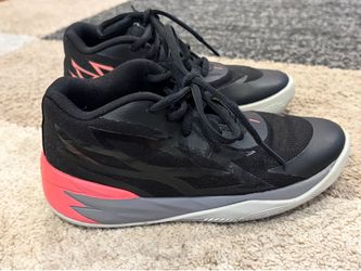 Puma LaMelo Ball MB.02 Flare Black Infrared Glow Shoes 391271-01 Size 1C