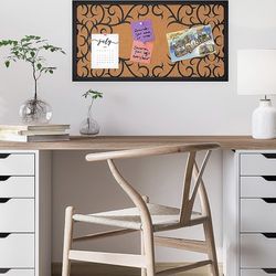 Extra Thick, Cork Board for Walls, Bulletin Board, Pin Board, Decorative, Solid Frame, Install Horizontal Vertical Home  Office, Push Pins Teachers  