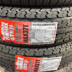 ST 205/75/14 Trailer Tires 8ply 