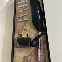 Set Feather Line With Ink (new Never Use)