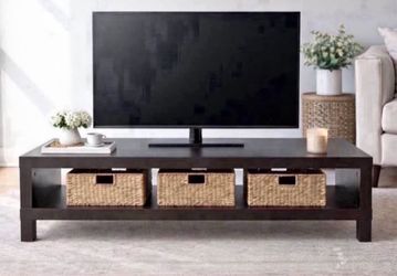 Modern Black TV Stand / Media Console