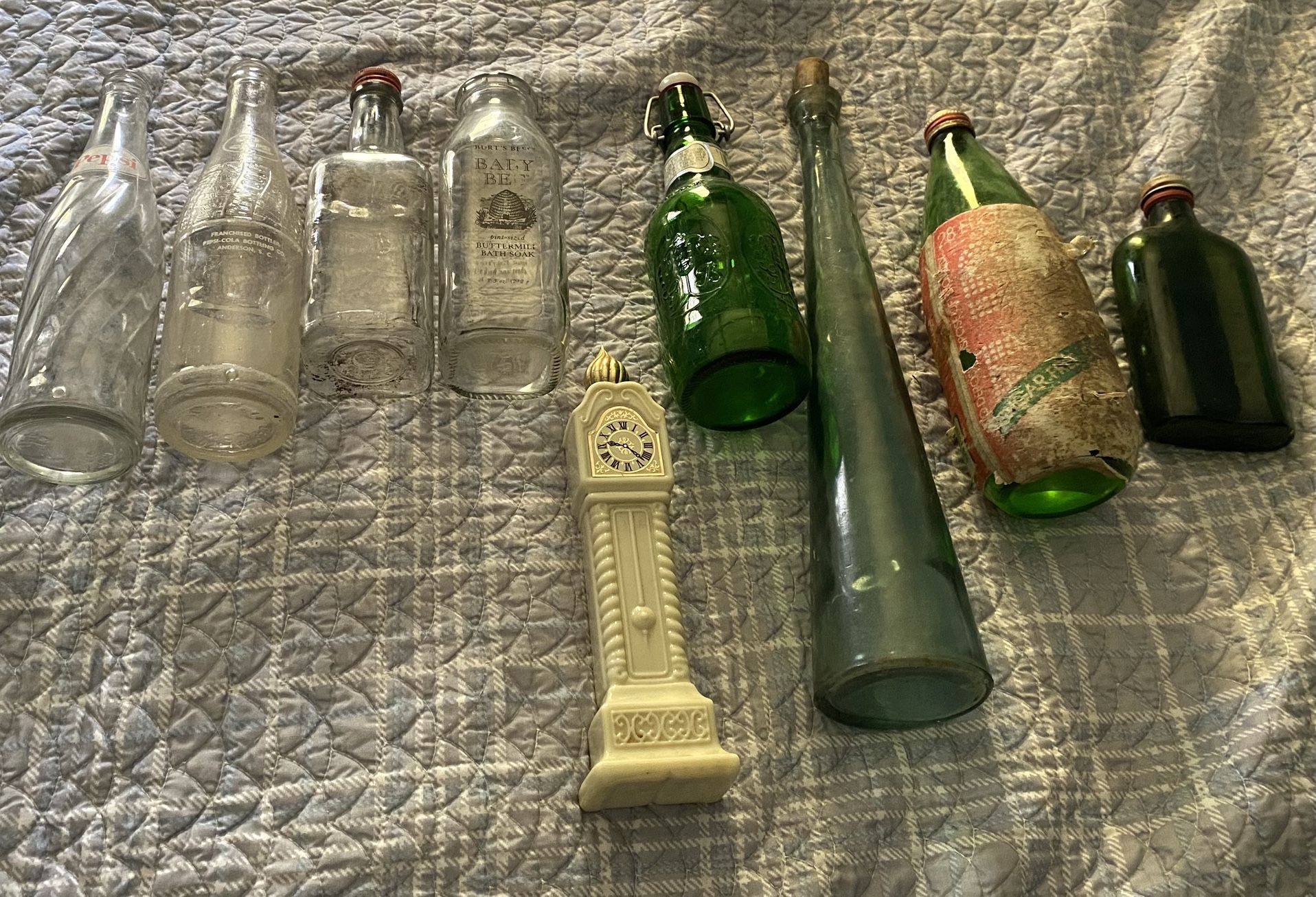 9 Antique Bottles
