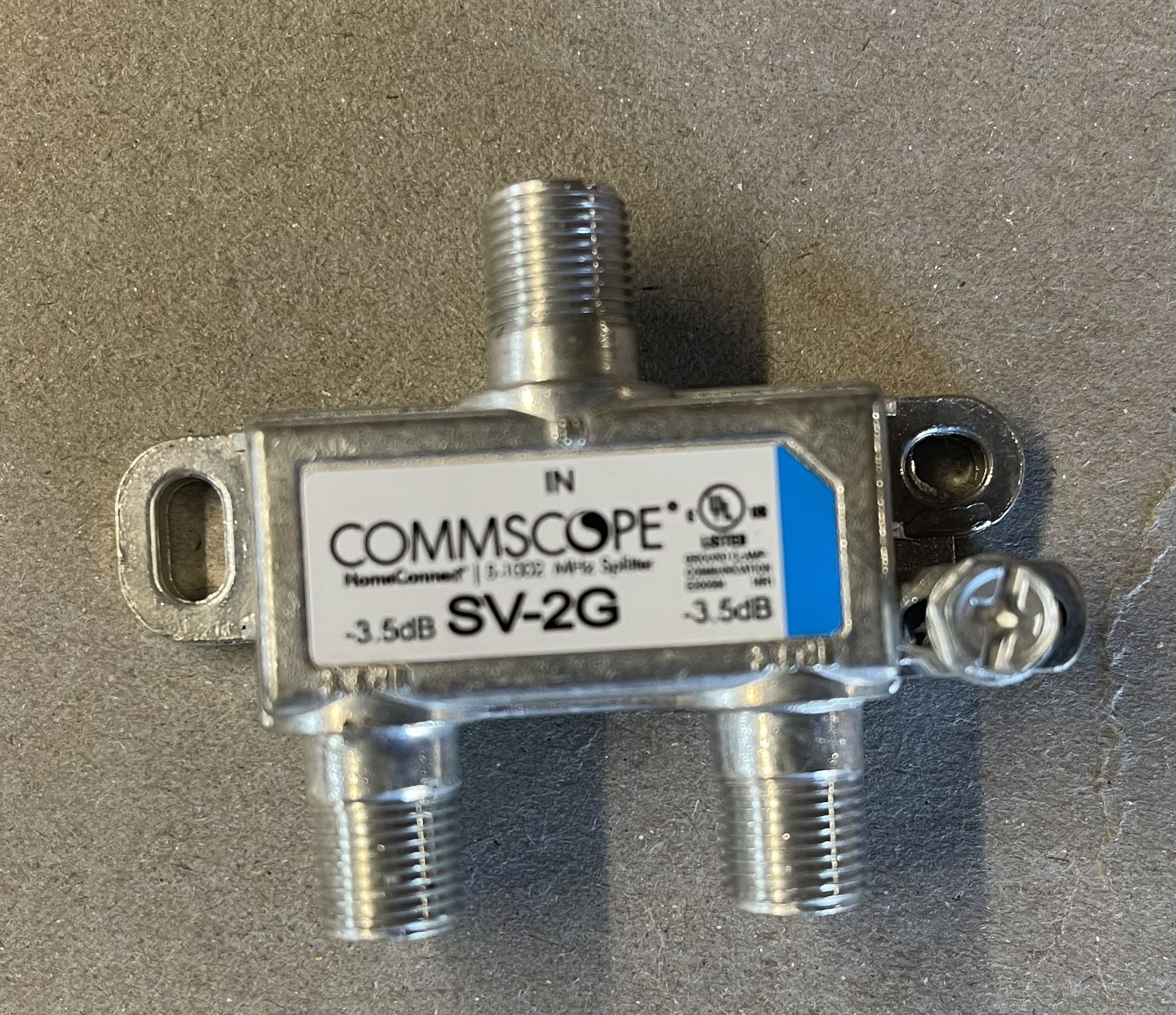 CommScope SV-2G 2-way Digital Cable Coaxial Splitter 5-1000mhz Comcast Xfinity