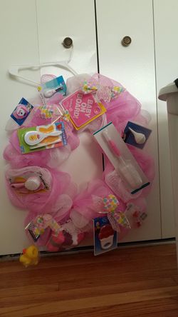 New huge wreath for baby shower or newborn