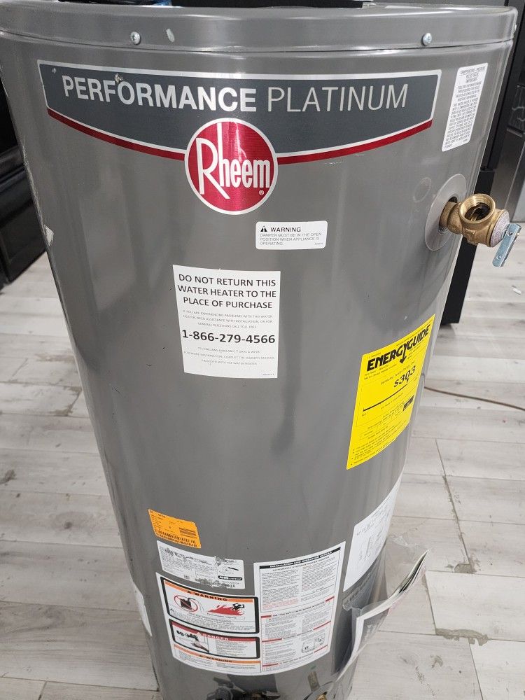 New Water Heater Rheem Performance Platinum