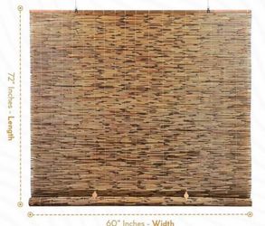 BRAND-NEW Radiance Cord-Free Bamboo Shades — Cocoa 60”x72”