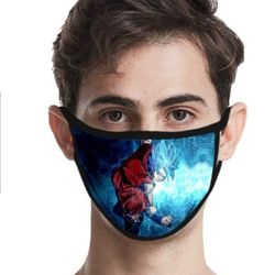 COOLINKO Anime Face Covering Reusable Washable Anti Dust Cotton Mouth Protector Mask. Condition is "New with tags"