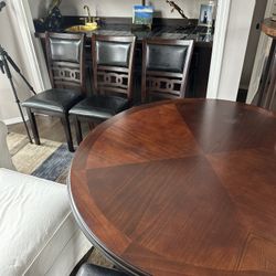 Wooden Table W/ 4 Chairs