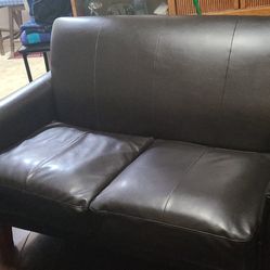 Black Like Leather Couch Used