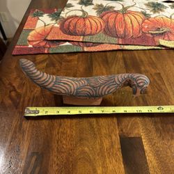 Australian Aboriginal Art Mulga Wood Carving Goanna Monitor Lizard VINTAGE
