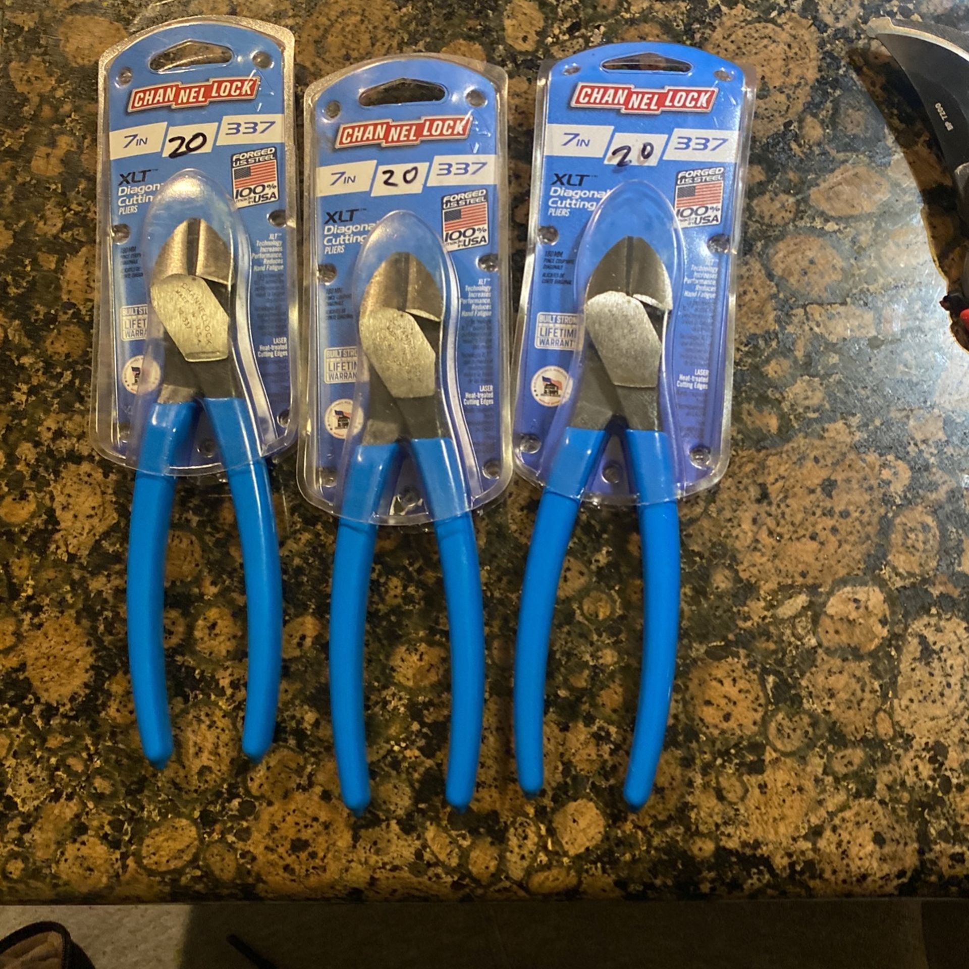 Chan Nel Lock Diagonal Cutting 7” 20 Each One