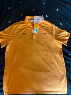 McLaren Jacquard Polo papaya