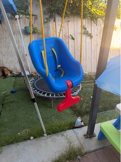 Baby swing and toddler table