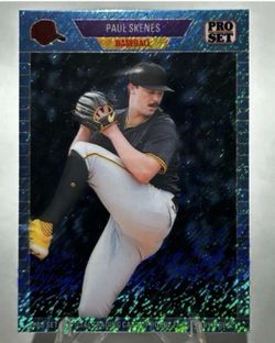 Paul Skenes Rookie Card Pro Set Blue Shimmer Pittsburg Pirates Promo #89B-5*