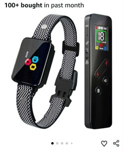 New Cat Training Collar Cat Bark Collar with Remote Electric Cats Shock Collar 3300FT IP67 Waterproof 3 Training Modes Beep Vibration Shock Mode Top M