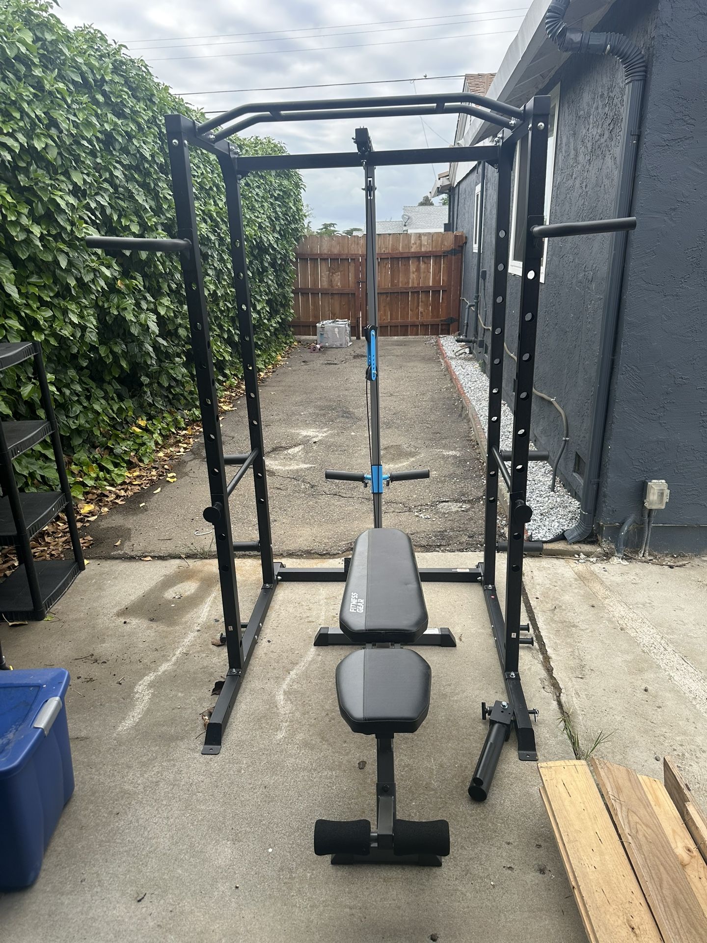 Workout Squat Rack Power Rack Cable System And Bench