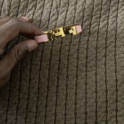 Pink & Gold Hermès Bracelet *Only Worn Once*