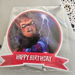 Chucky Cake Topper And Cupcake Toppers Horror Birthday 