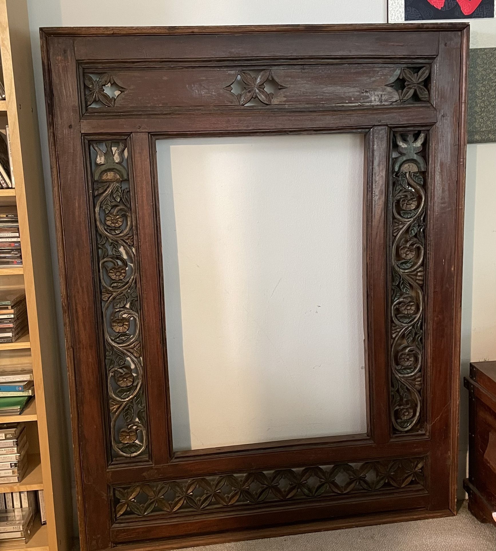 Antique Large Wooden Frame