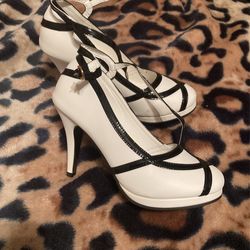 Black and white  Heels