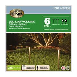 Led low voltage light kit. 6 lights